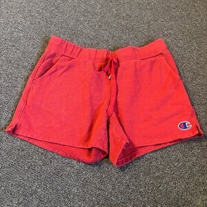Women's Red Champion Shorts